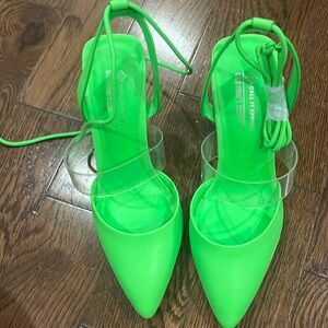 lime green women’s heels